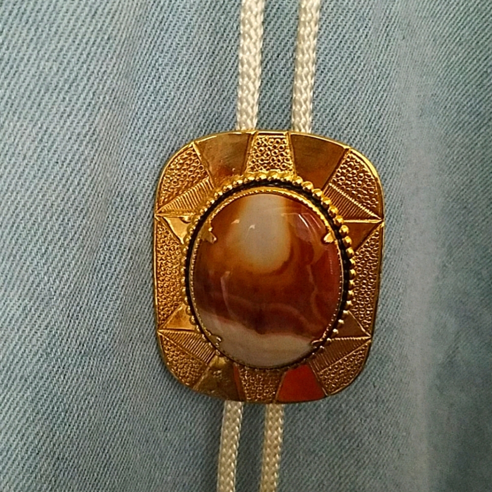 Natural Stone Bolo Tie